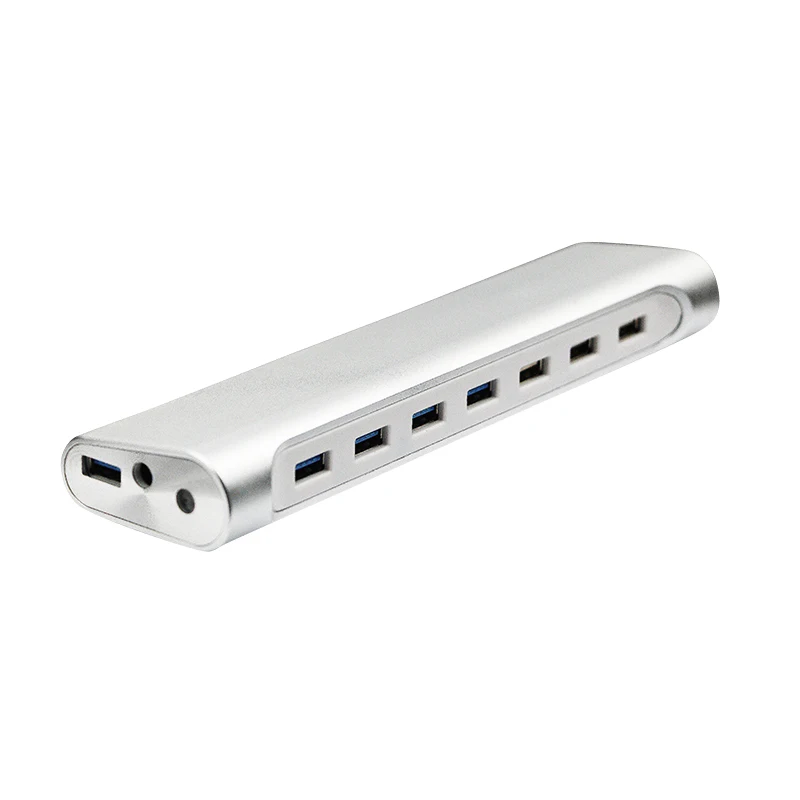 7 in 1 USB HUB high speed USB extension 7 port Aluminum USB splitter(4*USB 3.0 data read+2*5V 1A charge+1*QC 2.0 charge) 7 in 1 USB HUB high speed USB extension 7 port Aluminum USB splitter(4*USB 3.0 data read+2*5V 1A charge+1*QC 2.0 charge)