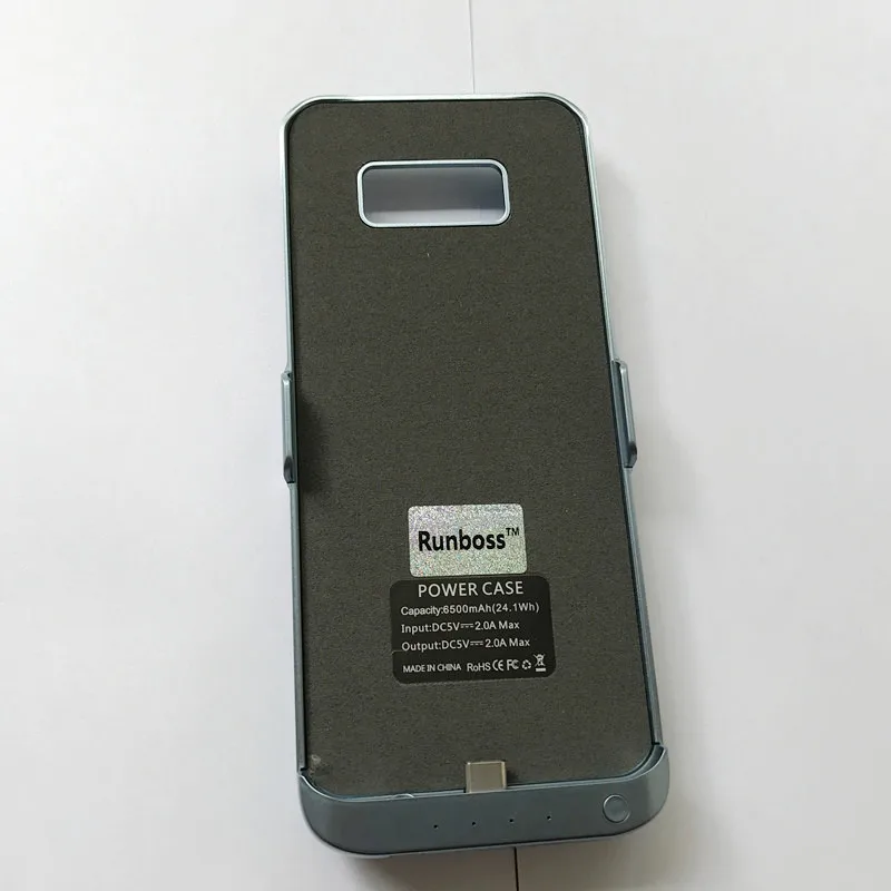 Runboss Battery Charger Case For Samsung Galaxy S8 Plus 6500mAh Backup External Battery Power Bank Case For Galaxy S8 Plus