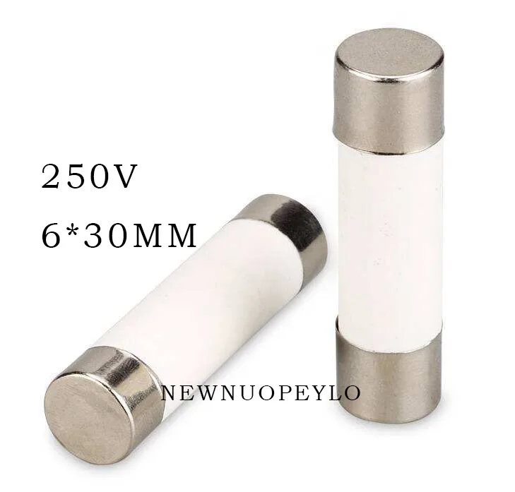 

20Pcs 6*30 Fast blow Ceramic Fuse 6x30mm 250V 0.5A 1A 2A 3A 4A 5A 6A 8A 10A 12A 15A 16A 20A 25A 30A RO58