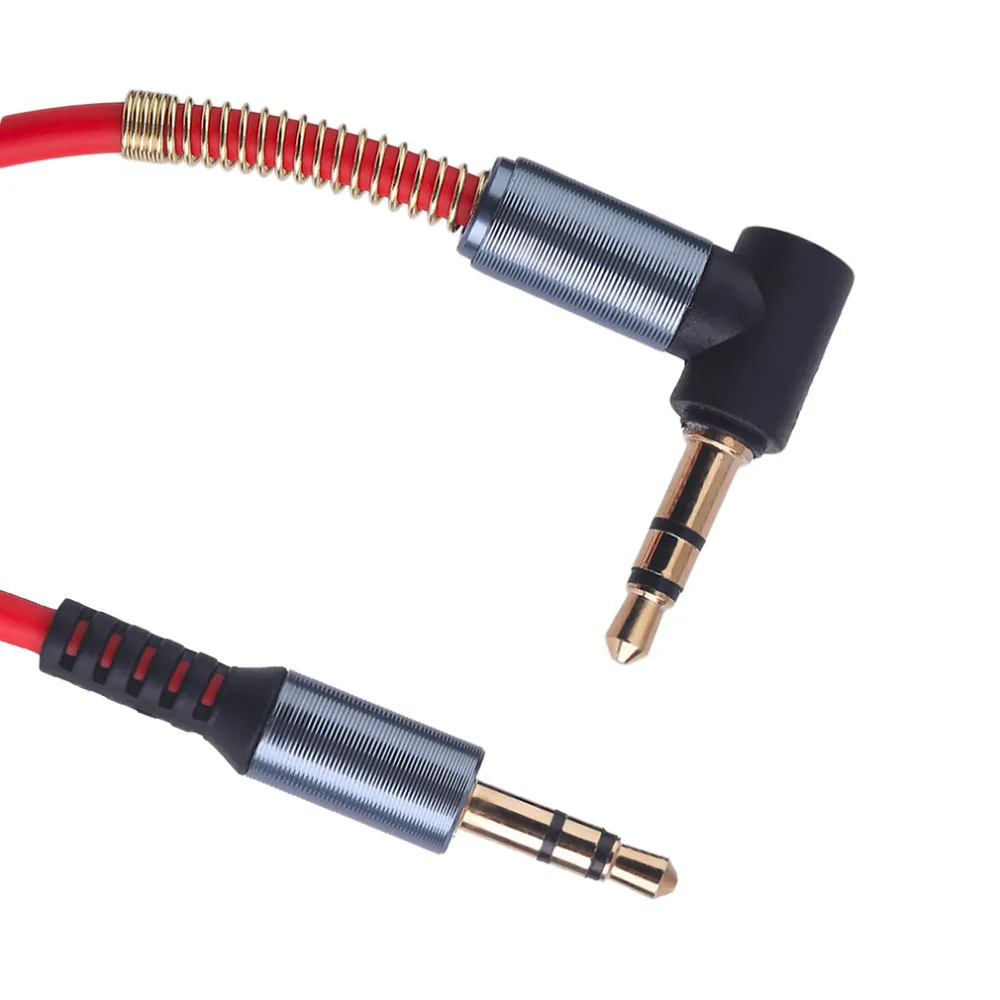 Universal Audio Cable 3.5mm Jack Male to Male Plug Stereo Audio AUX Cable with Metal Spring for Smartphone Universal Audio Cable 3.5mm Jack Male to Male Plug Stereo Audio AUX Cable with Metal Spring for Smartphone