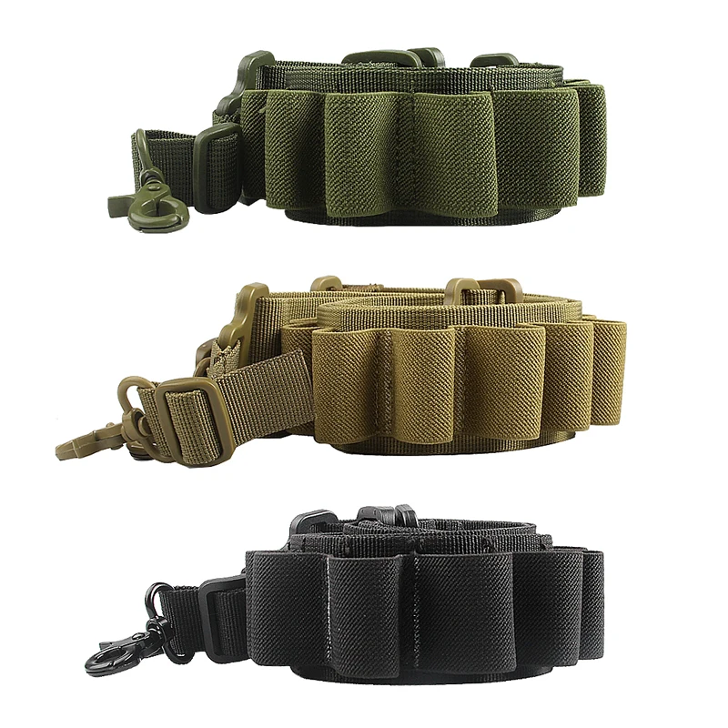Tactical  Shotgun Two Points Sling Strap Adjustable Hunting Rope Strap Metal Hooks Caliber 15 for Outdoor Airsoft RL30-0005