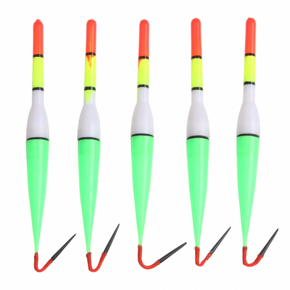 5pcs/set Night Fish Fishing Floats 15cm Long Soft Tail Luminous Fishing