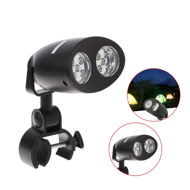 

YAM Adjustable 10 LED BBQ Grill Light Handle Mount Clip Touch Sensor Switch Camp Lights Waterproof Including 3x AA Batteries
