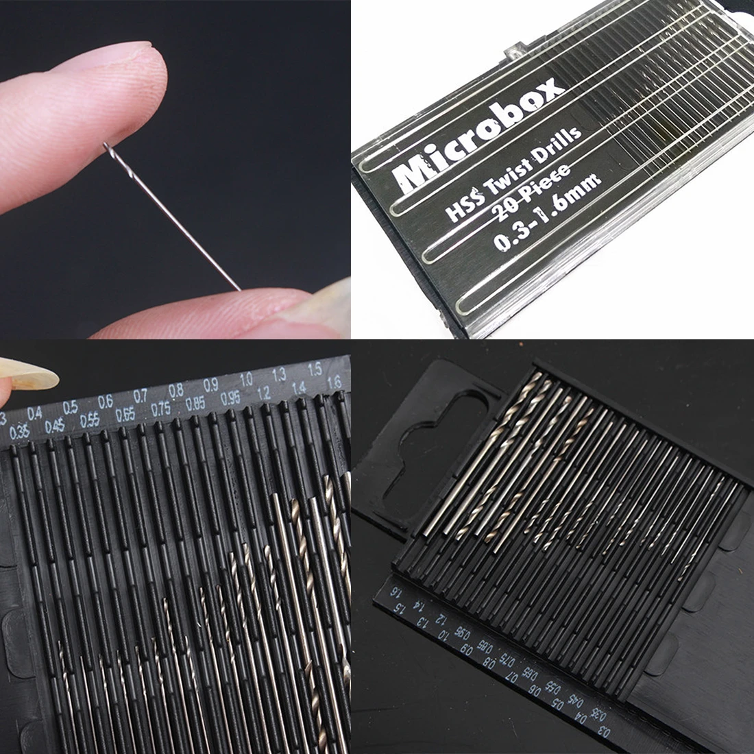 20 PCE Mixed MICRO HSS MINI TWIST DRILLS,Budget Mini Drill pieces,FAST FREE P/&P