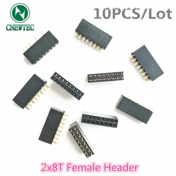 

10PCS/Lot 2x8T 2*8T 2x8PIN 2*8PIN Female Header Double row