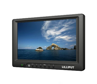 Lilliput " 669GL-70NP/C HDMI, DVI VGA монитор, крепление для обуви+ солнцезащитный колпачок для DSLR камеры