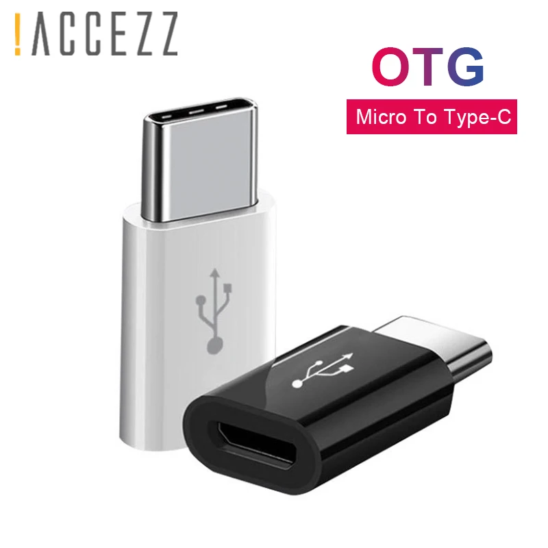 ! ACCEZZ USB C к Micro OTG адаптер Тип конвертер для One Plus 5 LG G5 G6 Xiaomi Mi 6 Samsung S8