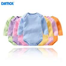 

100% Cotton Baby Bodysuit Full Sleeve Newborn Bebes Clothing Solid Baby Boy Girl Clothes Jumpsuit O-Neck Christmas Gift 0220