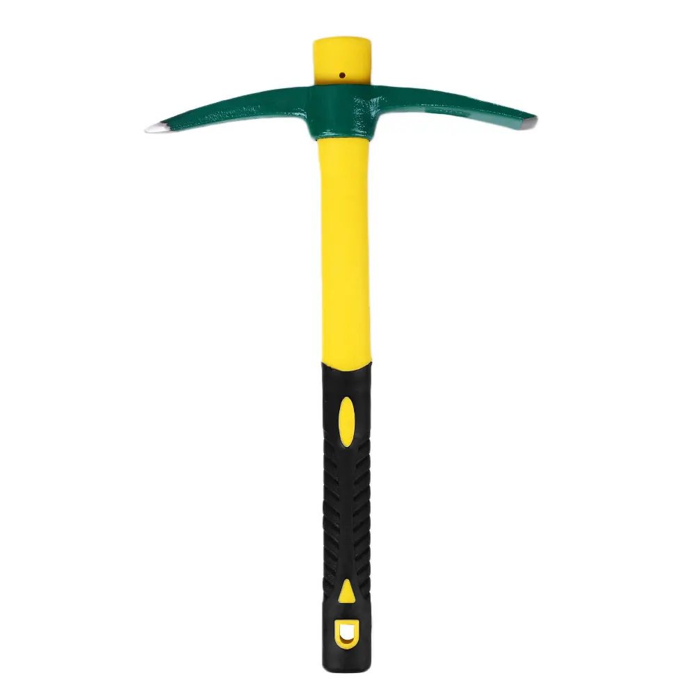 

Outdoor Steel Pickaxe Handle EDC Hammer Axe Pick Camp Mountain Climbing Tool