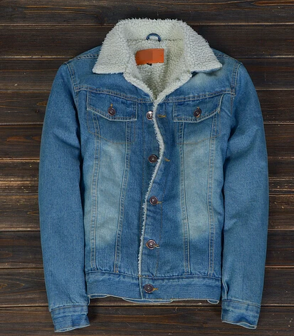 Uomo sherpa foderato in pile giacca di jeans in formato m 5xl|denim jacket  long|jacket leoparddenim jacket maxi dress - AliExpress