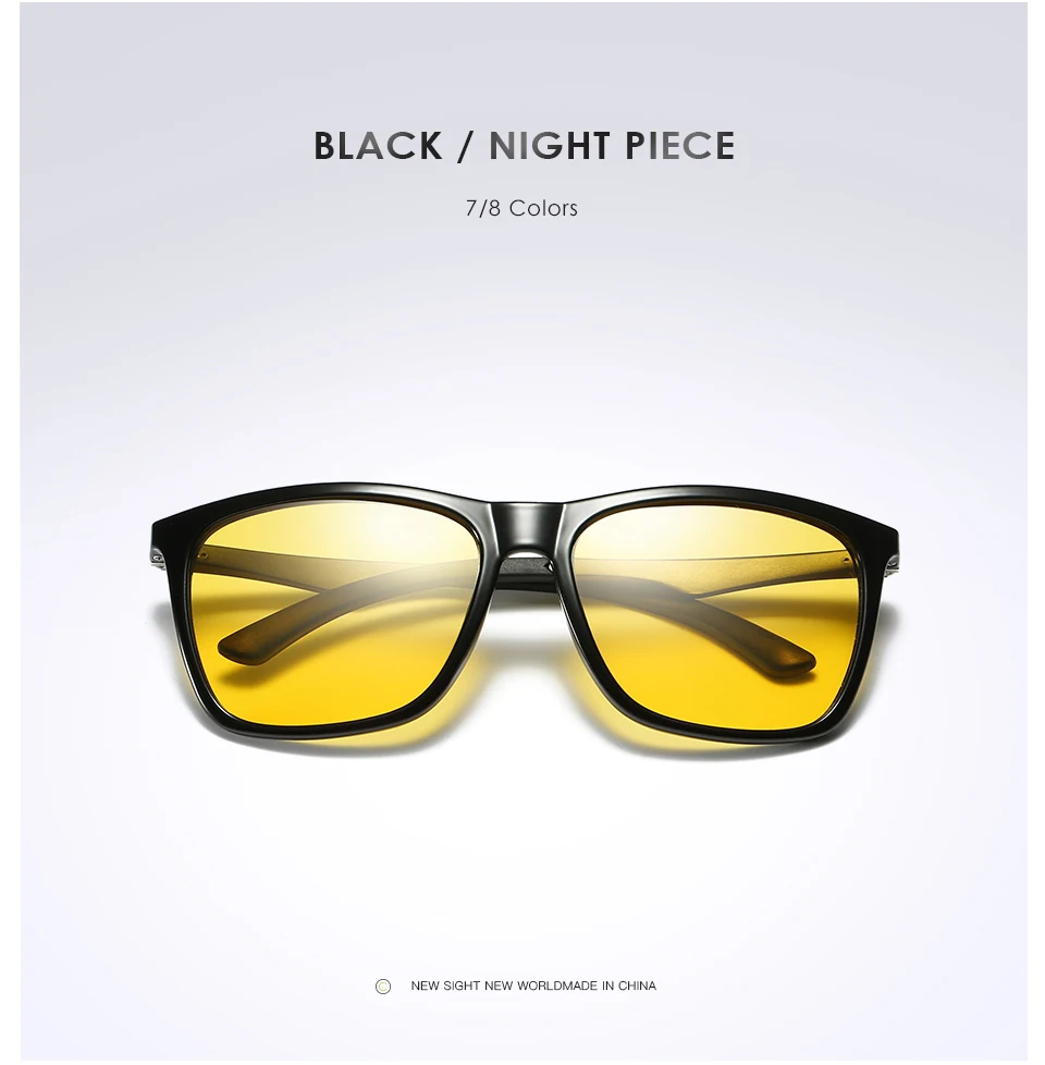 Мужские солнцезащитные очки RBEWTP с алюминиево-магниевым покрытием, поляризационные Квадратные Зеркальные очки, солнцезащитные очки, мужские очки, аксессуары для мужчин