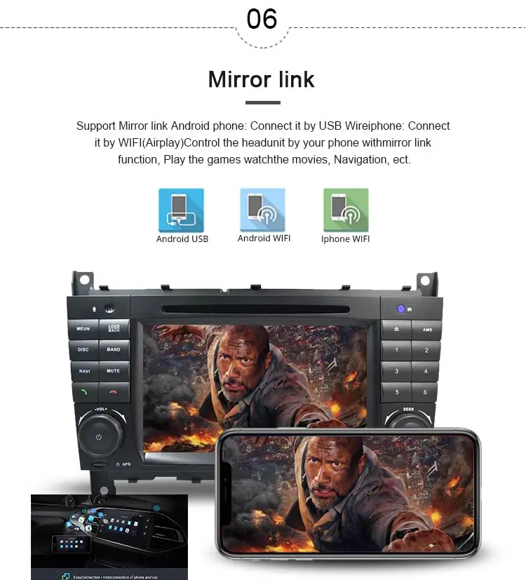 Best JDASTON Android 9.0 Car Multimedia Player For Mercedes Benz Sprinter W203 A180 Viano Vito A-class 2 Din Radio Car DVD GPS Stereo 7
