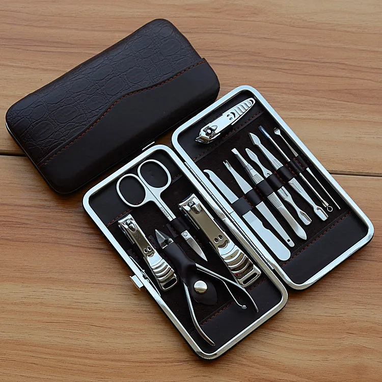Arte do Unha Kits de Manicure Unha Tesoura Pinça Faca Conjuntos Profissional Clipper Dedo Alicate Frete Grátis 13 tesoura pinça faca conjuntos profissional clipper dedo alicate frete grátis