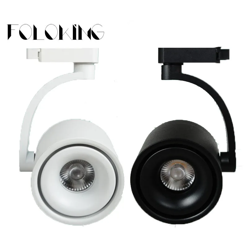 1pcs NEW LED Track Light 15W 25W 35W AC 85-265V COB Ceiling Rail lights For Clothes Shop Shoes Store Spot Lighting | Освещение