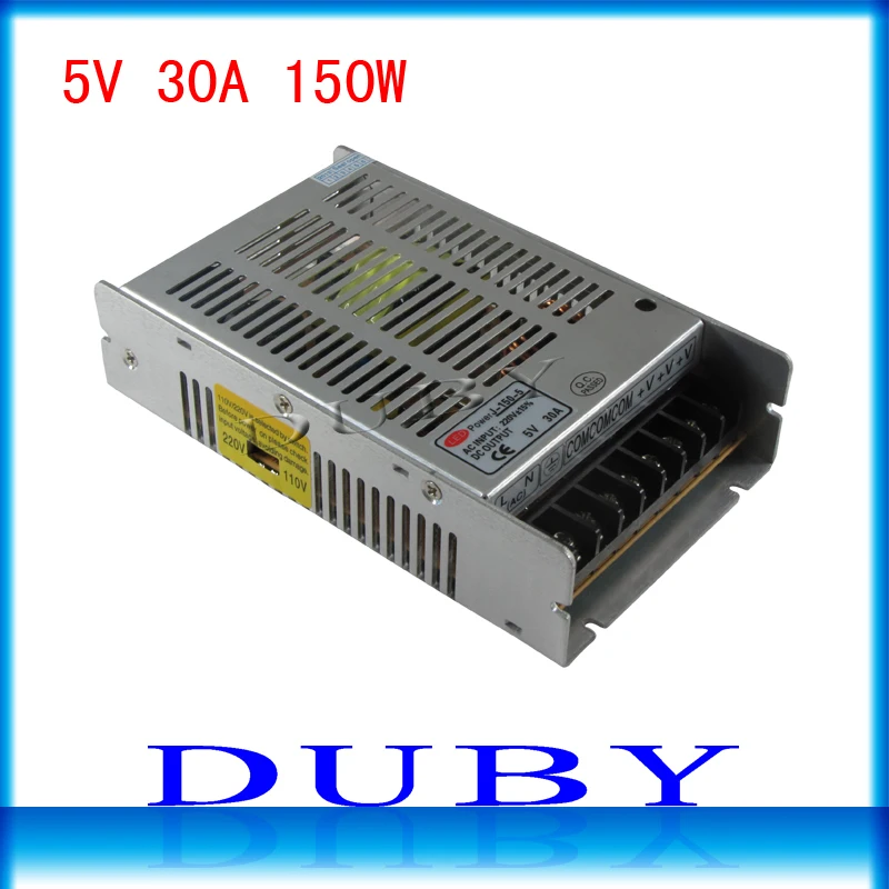 

New model 5V 30A 150W Switching power supply Driver For LED Light Strip Display Factory Supplier