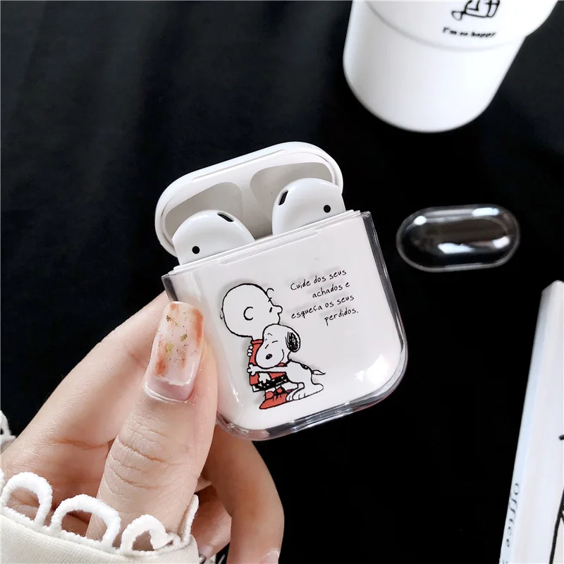 

For Apple Airpods Case Cute Cartoon Mickey Bluetooth Earphone Clear Hard Proteictive Cover For Airpods Headphone Charging Box
