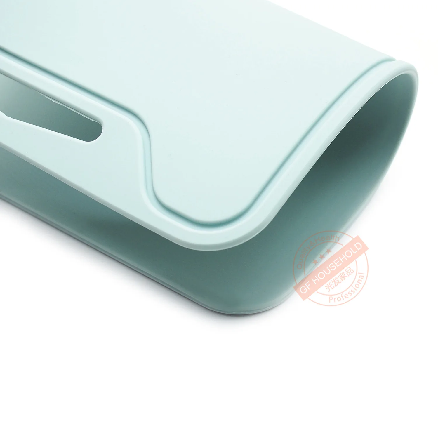 Thick Silicone Cutting Board 11.4'' x 8.5'' BPA Flexible Juice Grooves Easy Grip Handle Non-Porous Dishwasher Safe