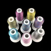 Simthread 8 красочная металлическая вышивка стеганая/швейная нить подходит для машинного/ручного шитья