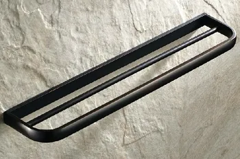 

Wall Mounted Black Oil Rubbed Brass Bathroom Double Towel Bar Towel Rail Holder Bathroom Accessory Lba191