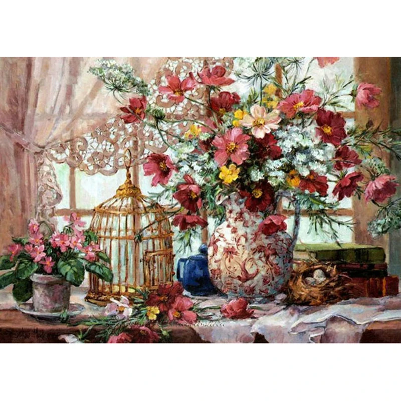 Full-Squre-Diamond-Cross-Stitch-Rhinestone-Mosaic-Decor-5D-DIY-Diamond-Painting-Window-picture-diamond-Embroidery