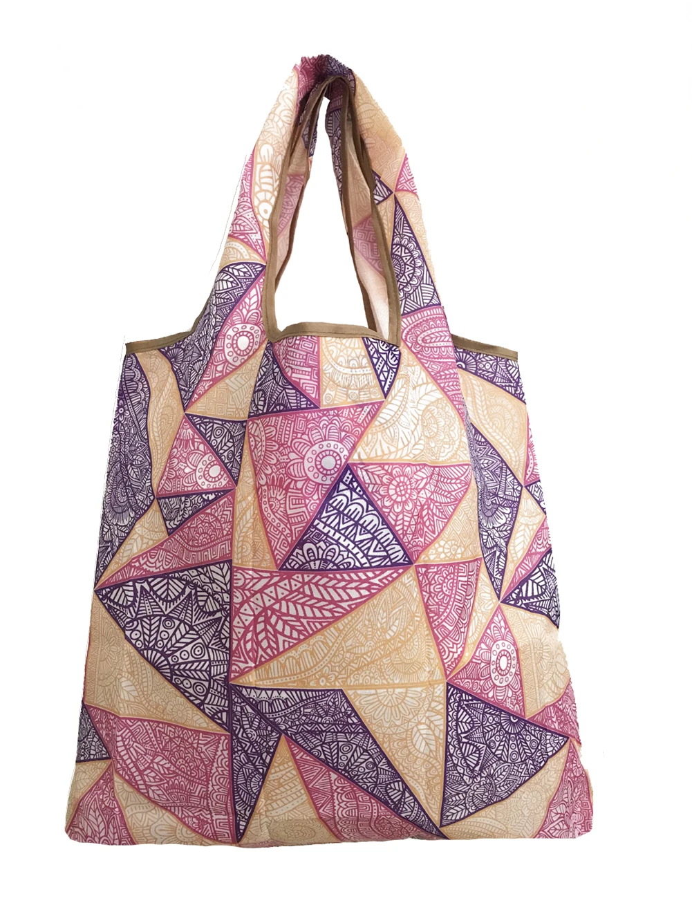 Водонепроницаемая складная сумка для покупок, многоразовая вместительная сумка с модным принтом - Цвет: N