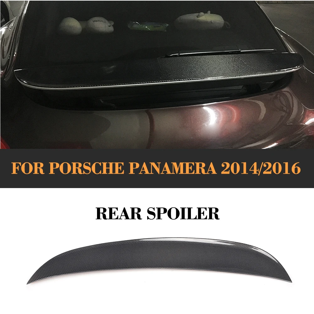 Carbon fiber Rear Duck Spoiler for Porsche Panamera 2014 2016 Trunk