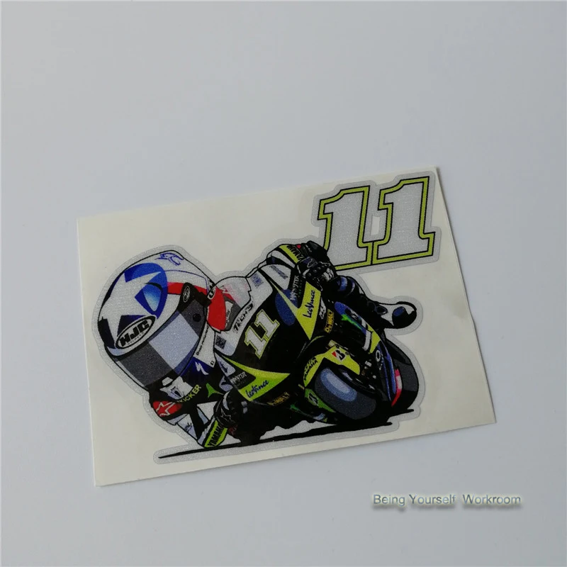 

motorcycle stickers motor BENSPIES No.11 decals car styling motocross race windshield stickers SBK reflective car sticker