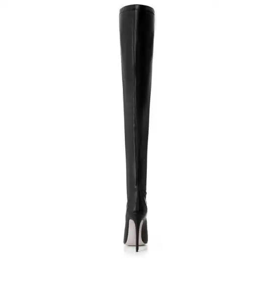 Женские кожаные чулки Сапоги выше колен с высоким каблуком|boots leather stockings|boots high