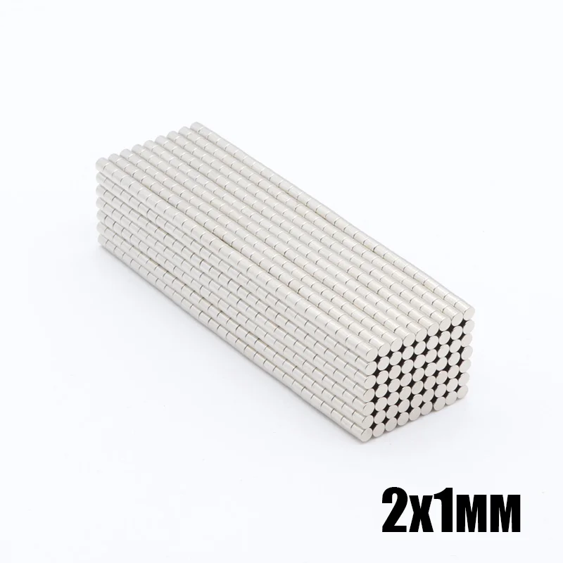 

200pcs 2 x 1 mm Small Super Strong Magnet N35 2 * 1 mm Powerful Neodymium Rare Earth Permanent Magnets 2x1 mm