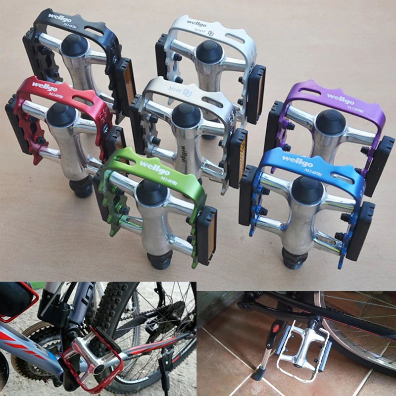 Pédales Plates Vélo Carbone/allu - Pliantes - Roulement à Billes - Universelles 9/16