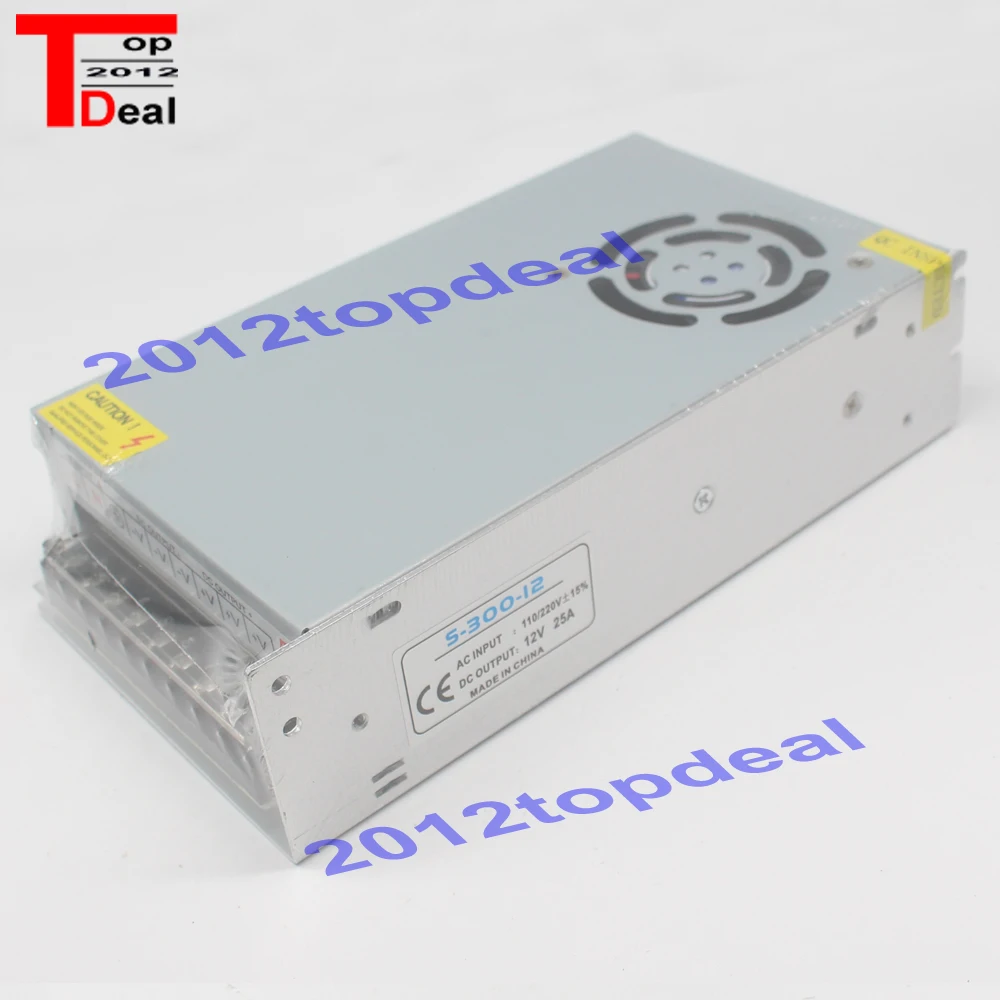 AC 110V-220V TO DC 12V 25A 300W переключатель питания Драйвер адаптер светодиодная
