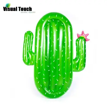 

Visual Touch Rideable Cactus Slice Float Toy Floatie Ride On Blow Up Summer Fun Pool Party Toy Lounger Floatie Raft