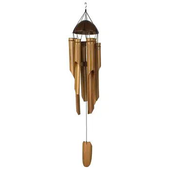 

Handmade Bamboo Wind Chimes Big Bell Tube Coconut Wood Indoor And Outdoor Wall Hanging Wind Chime Decorations Crafts Art