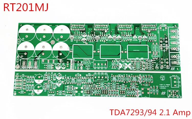 

only pcb board 2.1 amplifier tda7294 tda7293 amplifier with speaker protection 2.1 subwoofer amplifier preamp rear separate