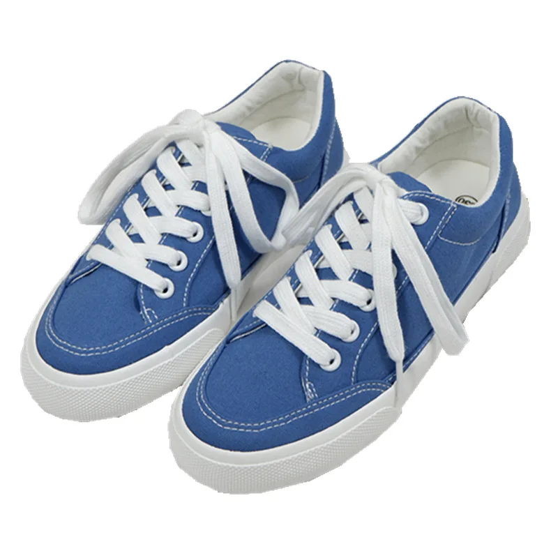 

2019 spring new fashion simple solid color canvas shoes women comfortable versatile flat casual shoes