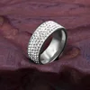 Stainless Steel 5 Rows Crystal Rings for Women 8mm Wedding bands Fashion Jewelry ► Photo 2/6