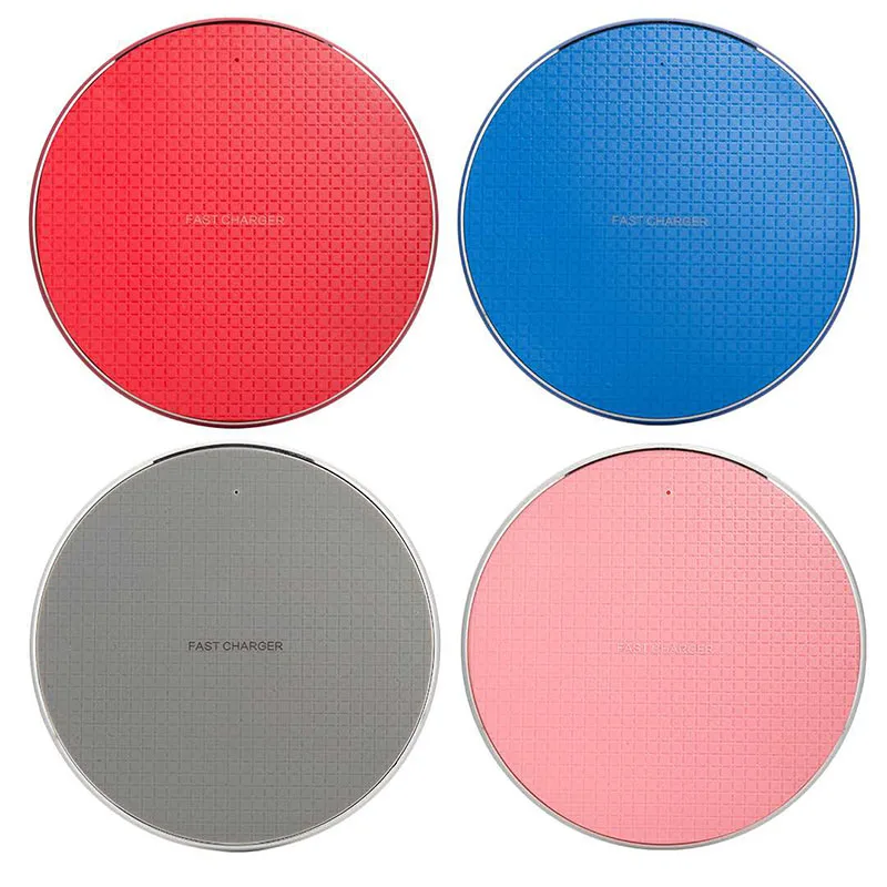 

10W Wireless Fast Charging Desktop QI QC3.0 Aluminum Charger Pad For XIAOMI MI 9 MIX 2X 3 LG V50 G7 Iphone X XS Max Xperia XZ3