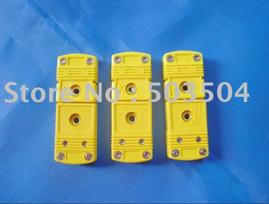 

KType MiniThermocouple connector , thermocouple plug,flat pin,yellow color , high quality