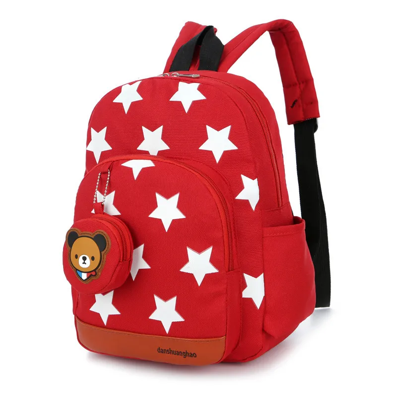 2018 New arrive Cute Starts Printed Kids Bags Fashion Nylon Children Backpacks for Kindergarten School Backpacks Bolsa Escolar I