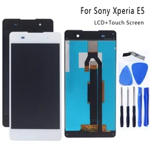 Color : White LIYUNSHU LCD Screen and Digitizer Full Assembly for Sony Xperia E5 Black