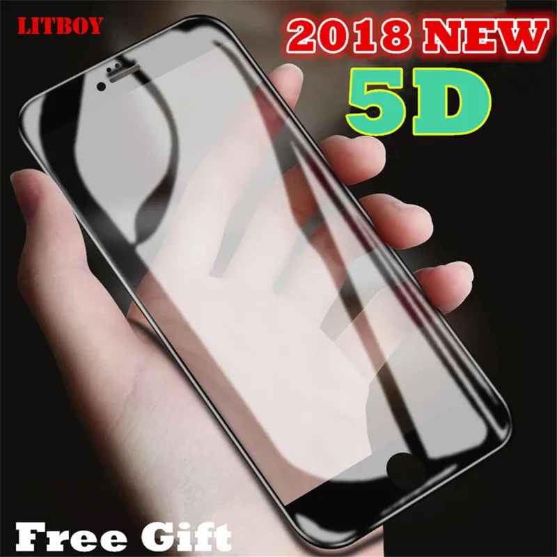  5D Volle Abdeckung Screen Protector Gehärtetem Glas Für iPhone 6 6 S 7 Plus XS XR XS Max Schutz Gla