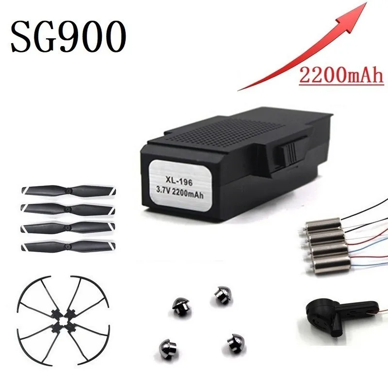 

Upgrade Battery For SG900 F196 X196 X192 3.7V 2200mAh Lipo Battery for RC Drone Helicopter Quadcopter Spare Parts XL-196 1pcs
