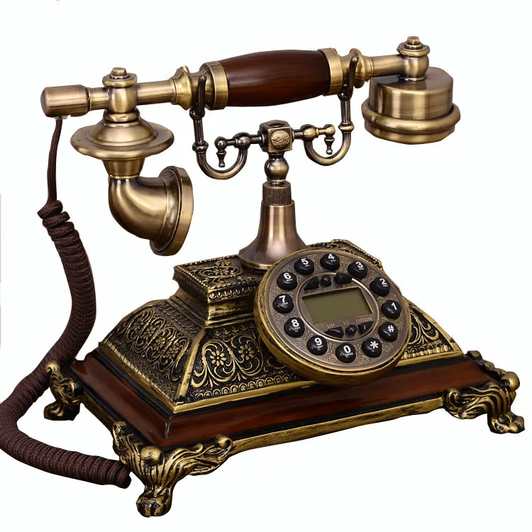 Старинный стационарный телефон изготовленный из смолы - Цена: 6 254,93 - 6 331,21 руб.