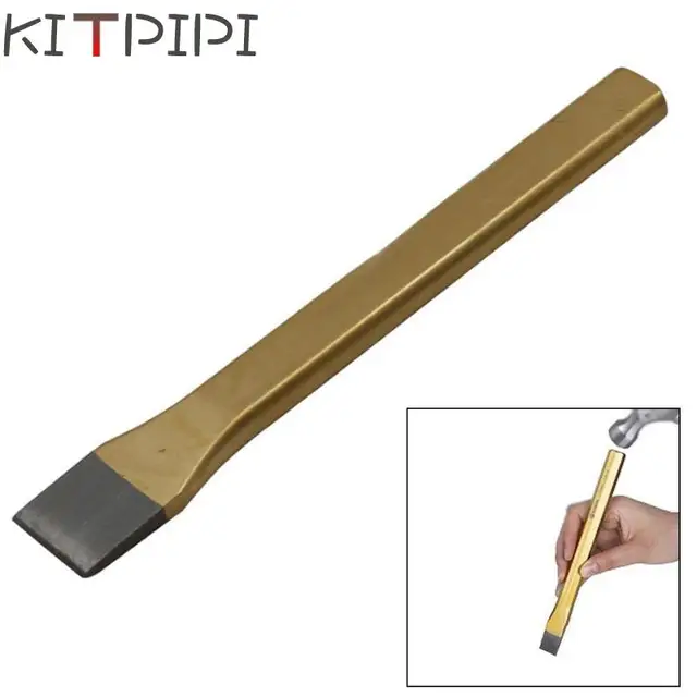KITPIPI Pro Carving Chisels Knife Punch CR-V Alloy Steel Hand Tools Chisel DIY for Brickwork Concrete Metal Stone ZAO4535