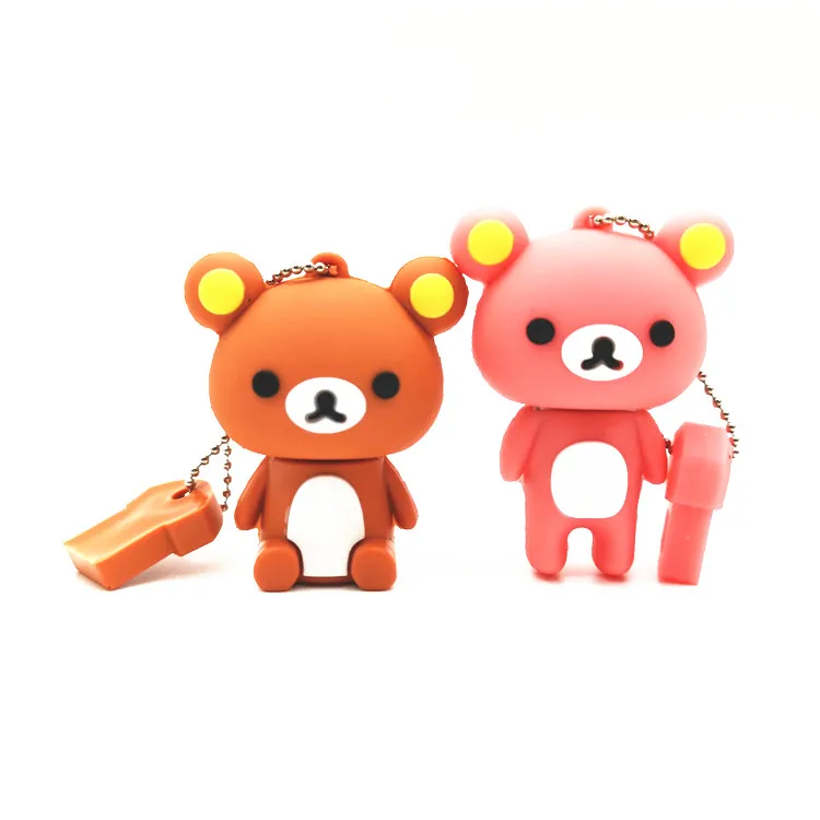 Новинка, милый USB флеш-накопитель Rilakkuma Bear, стильный флеш-накопитель, 4 ГБ, 8 ГБ, 16 ГБ, 32 ГБ, 64 ГБ, флешка, карта памяти, диск, подарки