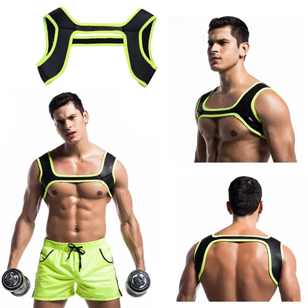 

Men's Sport Support Fitness Train Exercises Shoulder Protectors Neoprene Harness