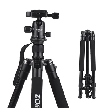 

ZOMEI Portable Aluminum Alloy Camera Tripod Monopod DSLR Camera Stand Holder Tripode Para Camara for Canon Nikon Sony DSLR
