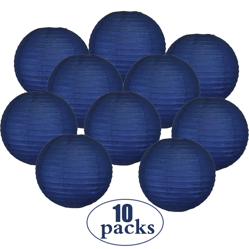10 шт./лот 12 дюймов темно синий Китайский бумажный фонарь wabenball lanterne papier lampion