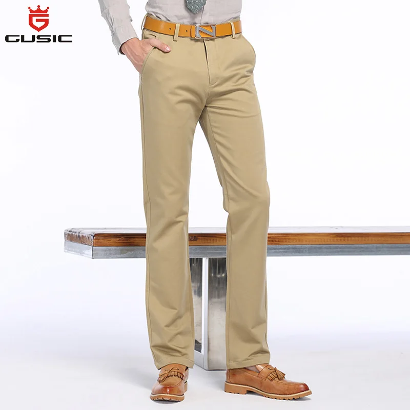 Fashion Mens Pants Casual Brand GUSIC Big Size Pants (28