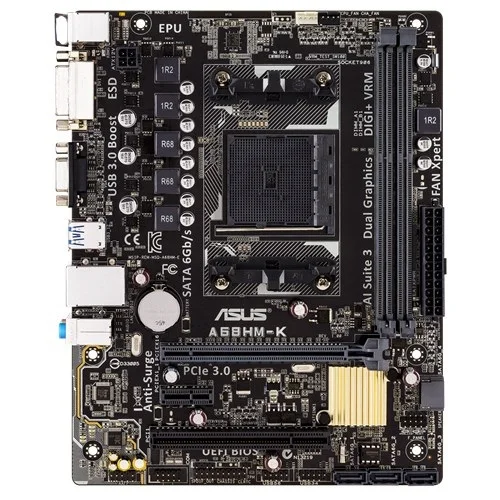 

Asus A68HM-K Desktop Motherboard AMD A68H Socket FM2/FM2+ DDR3 32GB SATA3 USB3.0 DVI Micro ATX Original Used Mainboard